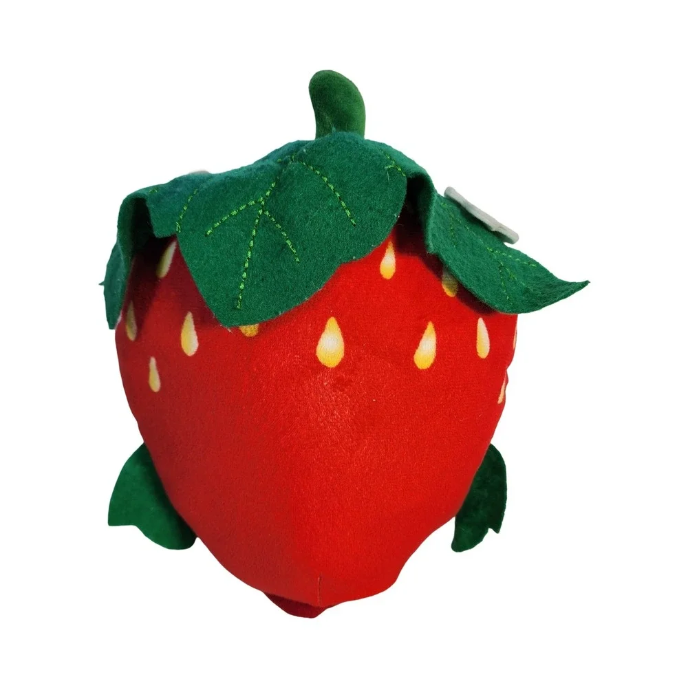 Shopkins Strawberry Kiss Plush Coin Bank Red Fruit‎ Character 7 Inch Moose Toys